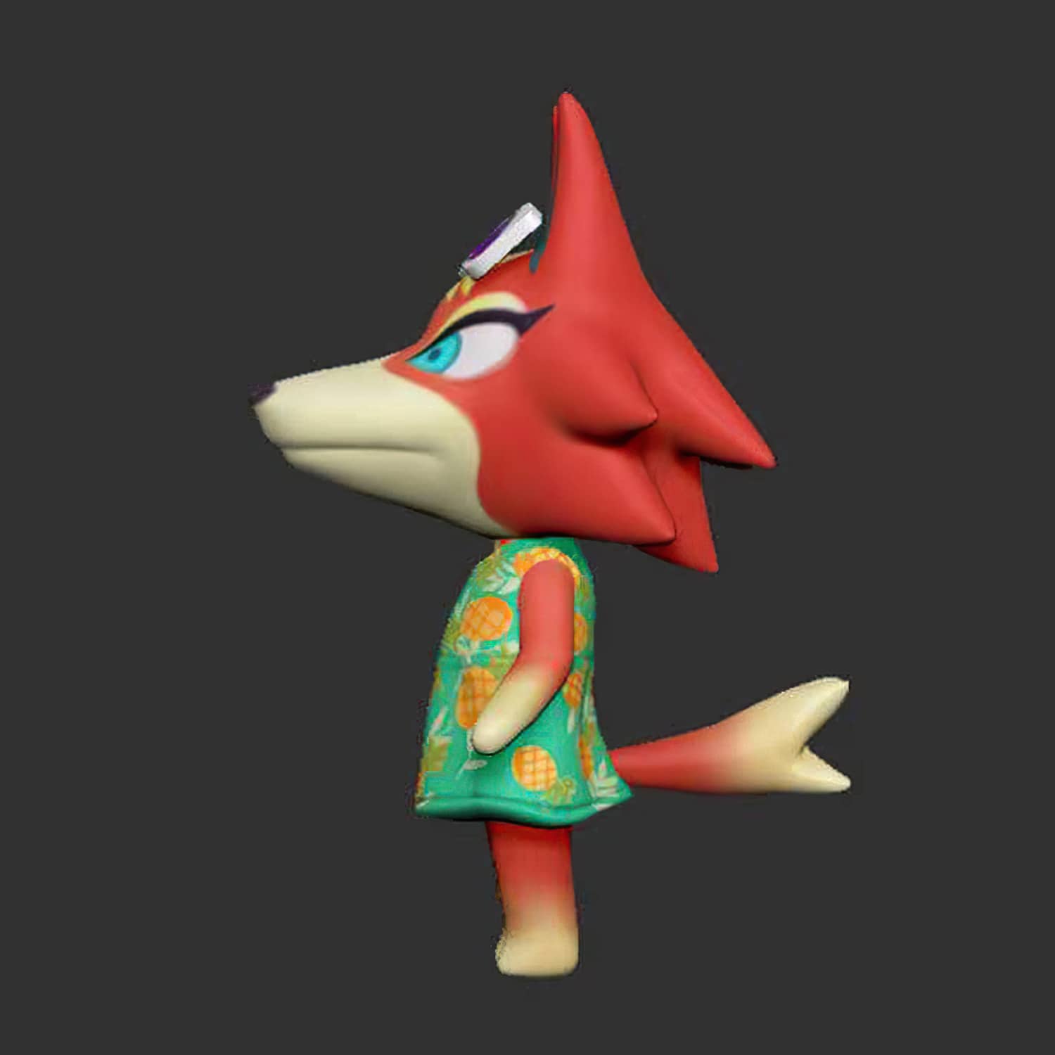 Animal Crossing Audie the Wolf PolyJet 3D Printed Full-color Resin Statue -  FacFox Shop