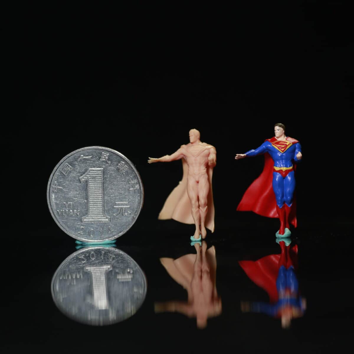 Mini Version Superman Mini Superman model 1:87 - 3D Printed miniature - FacFox Shop