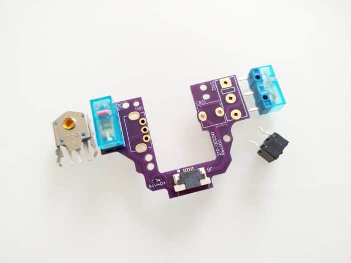 G Pro X Superlight Fully Hot-swappable Mouse PCB Board For Logitech GPXS Microswitch Wheel Encoder Middle Click