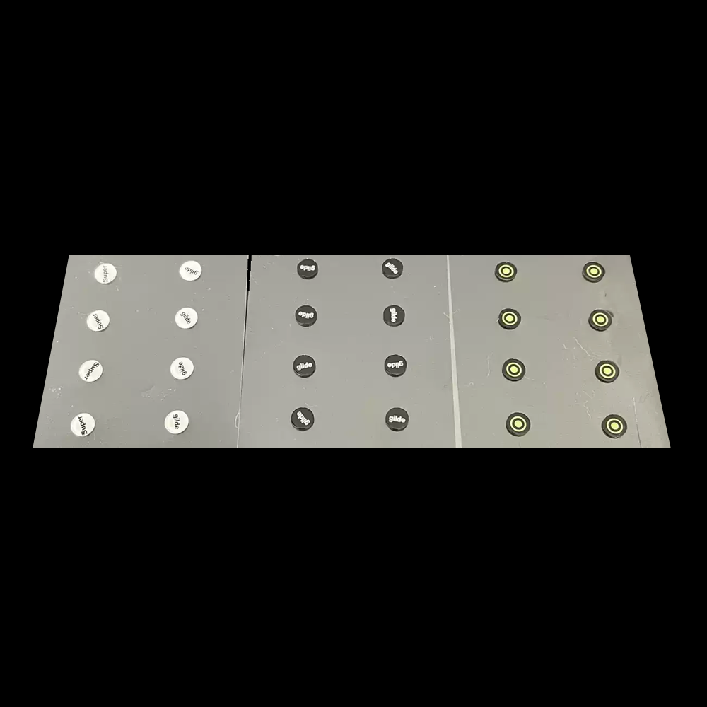 Universal Round Dot Tempered Glass Mouse Skates (Gaming Grade Replacement Feet)
